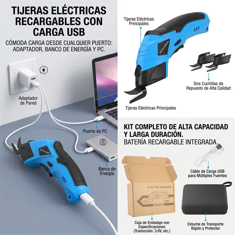 Tijeras Eléctricas Inhalámbricas